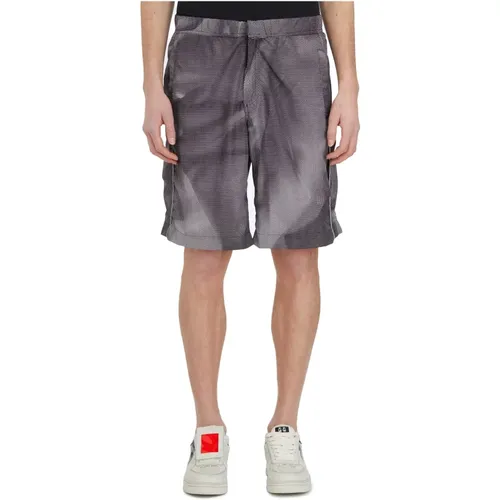 Crinkle Nylon Bermuda Shorts , male, Sizes: M, L - 44 Label Group - Modalova