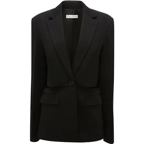 Wool Casual Blazer , female, Sizes: M, S, 3XS, 2XS - JW Anderson - Modalova