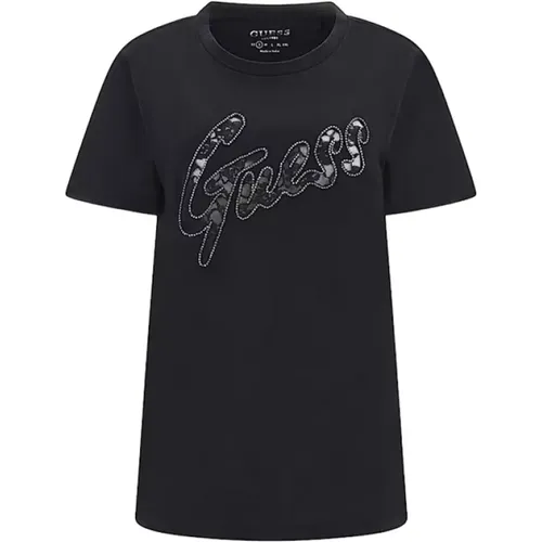 Spitzen Logo Easy T-Shirt Kollektion - Guess - Modalova