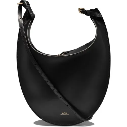 Shoulder Bag with Golden Buckles , female, Sizes: ONE SIZE - A.p.c. - Modalova
