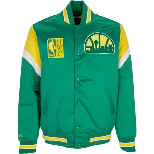 Seattle Supersonics Bomberjacke , Herren, Größe: M - Mitchell & Ness - Modalova