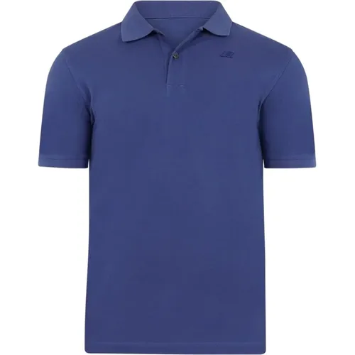 Cotton Elastane Polo Shirt , male, Sizes: 2XL, XL, L, S, M - K-way - Modalova