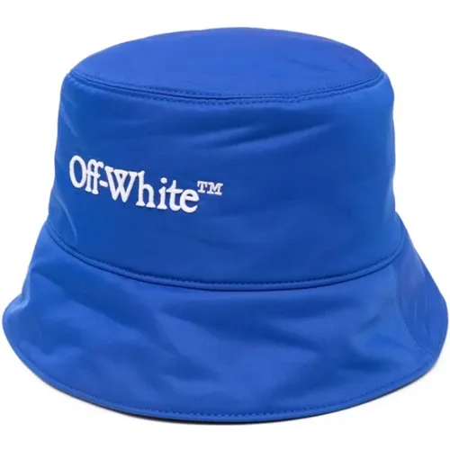 Logo-Embroidered Bucket Hat , male, Sizes: M - Off White - Modalova
