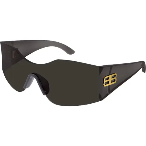 BB Sunglasses in Grey with Grey Lenses , unisex, Sizes: ONE SIZE - Balenciaga - Modalova