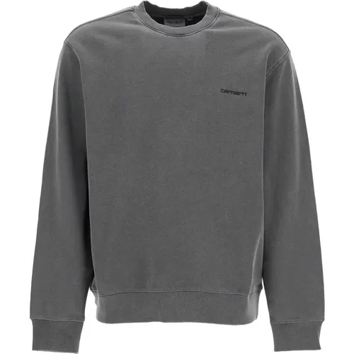 Duster Script Crewneck Sweatshirt , Herren, Größe: XL - Carhartt WIP - Modalova