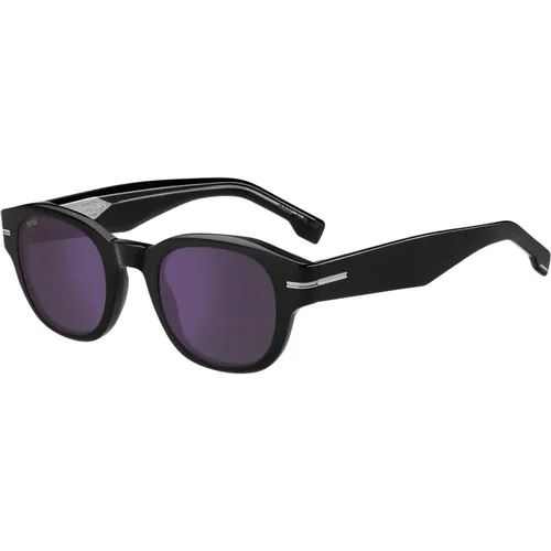 Violet Sunglasses 1717/S , male, Sizes: 48 MM - Hugo Boss - Modalova