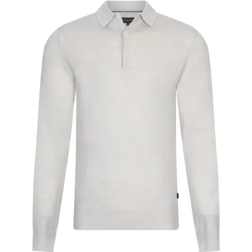 Merino Polo LS Creme , Herren, Größe: L - Cavallaro - Modalova