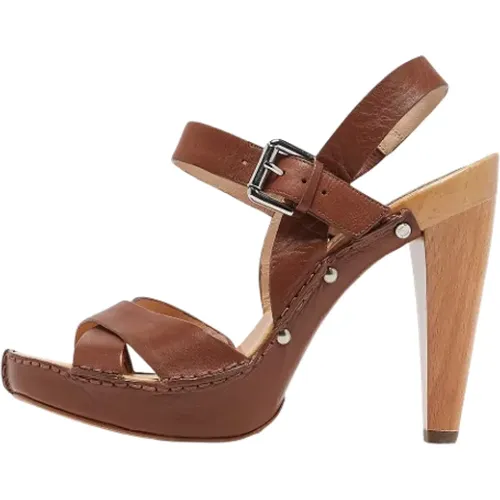 Pre-owned Leder sandals , Damen, Größe: 38 EU - Celine Vintage - Modalova