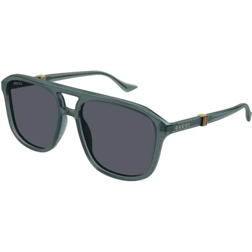 Grey Sunglasses Gg1494S 003 , male, Sizes: 57 MM - Gucci - Modalova