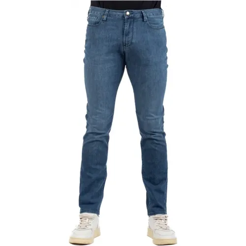 Herren Jeans Klassischer Stil , Herren, Größe: W32 - Emporio Armani - Modalova