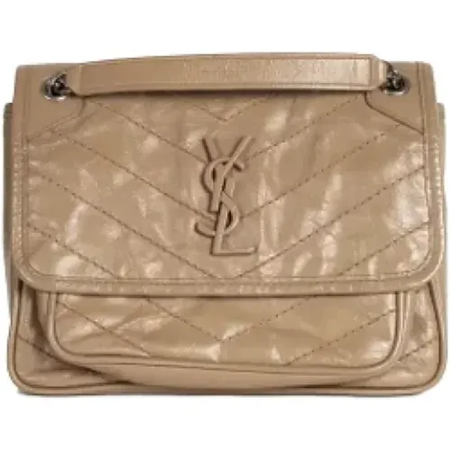 Pre-owned Leather shoulder-bags , female, Sizes: ONE SIZE - Yves Saint Laurent Vintage - Modalova