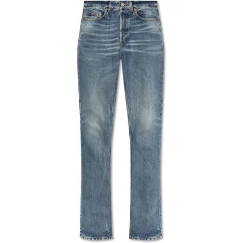 Jeans with vintage effect , female, Sizes: W30, W27 - Saint Laurent - Modalova