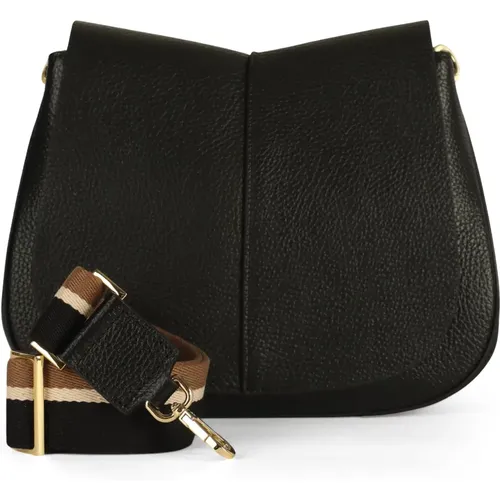 Small Leather Shoulder Bag Helena Round , female, Sizes: ONE SIZE - Gianni Chiarini - Modalova
