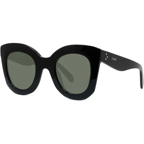 Schwarze Sonnenbrille für Frauen , Damen, Größe: 47 MM - Celine - Modalova