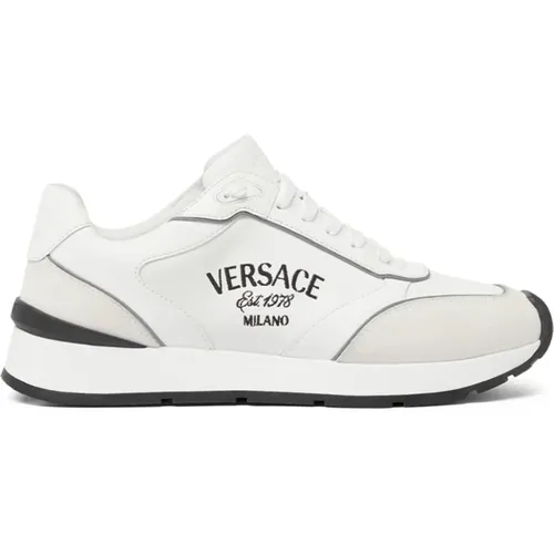 White Sneakers for Men , male, Sizes: 8 UK, 9 UK, 6 UK, 7 UK, 10 UK, 7 1/2 UK - Versace - Modalova