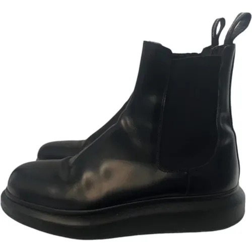 Leather Boots , male, Sizes: 9 UK - Alexander McQueen Pre-owned - Modalova