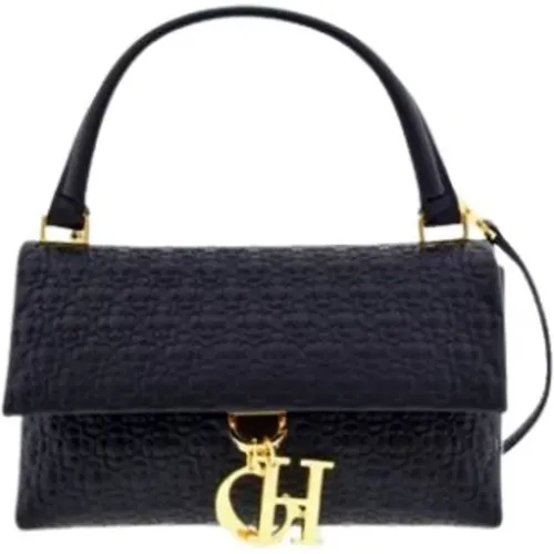 Mini Camelot Lederhandtasche mit Goldanhänger - Carolina Herrera - Modalova