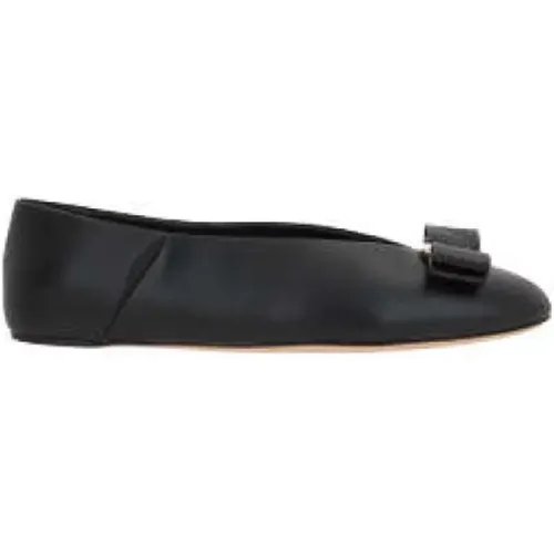 Leather Ballerina Shoes , female, Sizes: 3 1/2 UK, 4 UK, 5 UK, 6 1/2 UK - Salvatore Ferragamo - Modalova