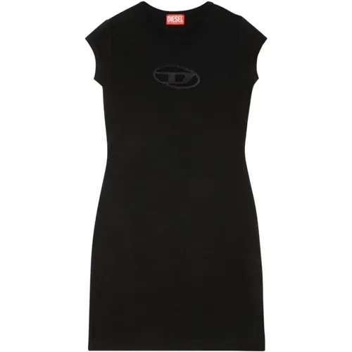 Schwarze Elegante Kleider , Damen, Größe: XS - Diesel - Modalova