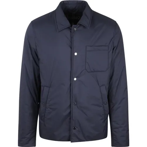 Nylon Shirt Jacket , male, Sizes: L, XL - Herno - Modalova