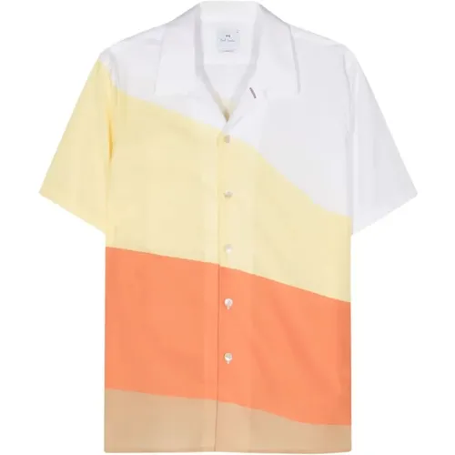 Mens SS Casual FIT Shirt , male, Sizes: S, L - PS By Paul Smith - Modalova
