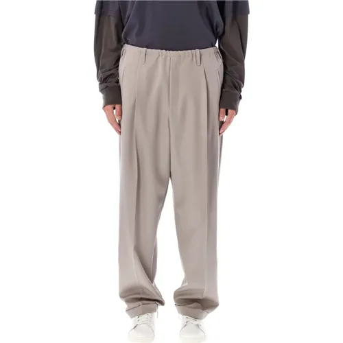 Relaxed Fit Wool Trousers Sand , male, Sizes: S - Magliano - Modalova