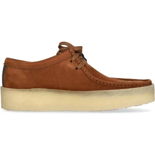 Braune Nubuk Lifestyle Schuhe , Herren, Größe: 42 1/2 EU - Clarks - Modalova