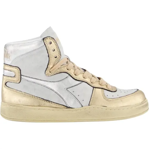 Gebrauchte Wit/Metallic Sneakers , Damen, Größe: 38 EU - Diadora - Modalova