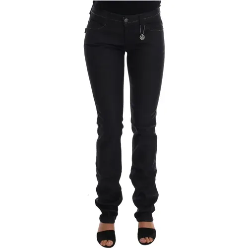 Dunkelblaue Super Slim Fit Jeans , Damen, Größe: W28 - Costume National - Modalova