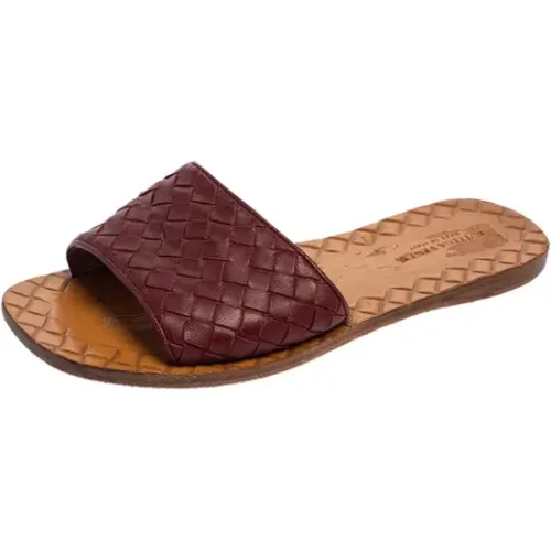 Pre-owned Leather sandals , female, Sizes: 1 1/2 UK - Bottega Veneta Vintage - Modalova