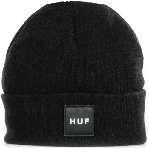 Schwarze Box Logo Beanie Acryl Hut - HUF - Modalova