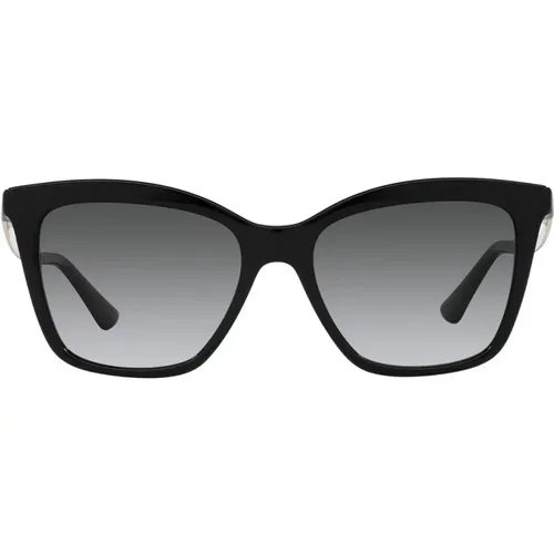 Polarisierte Cat-Eye Sonnenbrille mit Schwarzem Rahmen , Damen, Größe: 54 MM - Bvlgari - Modalova