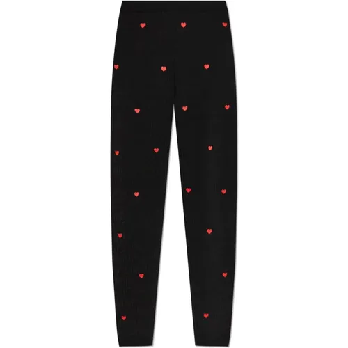 Wollleggings , Damen, Größe: 3XS - Moschino - Modalova