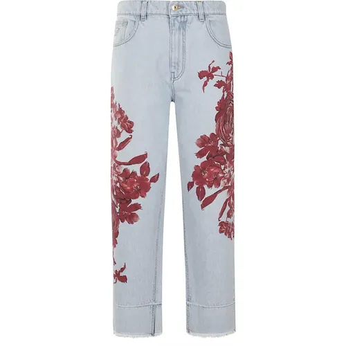 Stylish Denim Pants , female, Sizes: S - Blumarine - Modalova