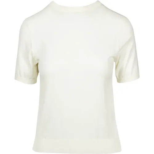 Blackbird Short Sleeve Cotton T-shirt , female, Sizes: L, S - Douuod Woman - Modalova