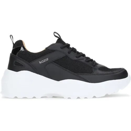 Damen schwarze Sneakers , Damen, Größe: 40 EU - Kazar - Modalova