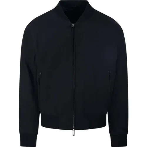 Nero Blouson Jacke , Herren, Größe: M - Emporio Armani - Modalova