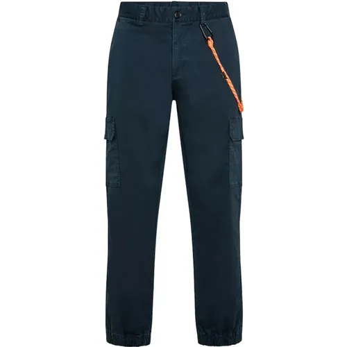 Stylish Cargo Stretch Trousers for Men , male, Sizes: W32, W34, W33 - Sun68 - Modalova
