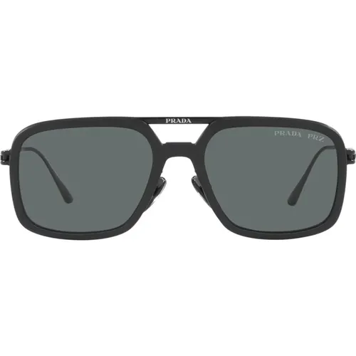 Polarisierte Sonnenbrille , unisex, Größe: 55 MM - Prada - Modalova
