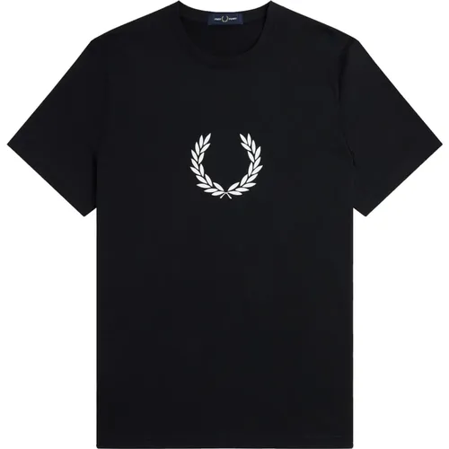 Laurel Wreath Graphic T-Shirt , male, Sizes: L - Fred Perry - Modalova