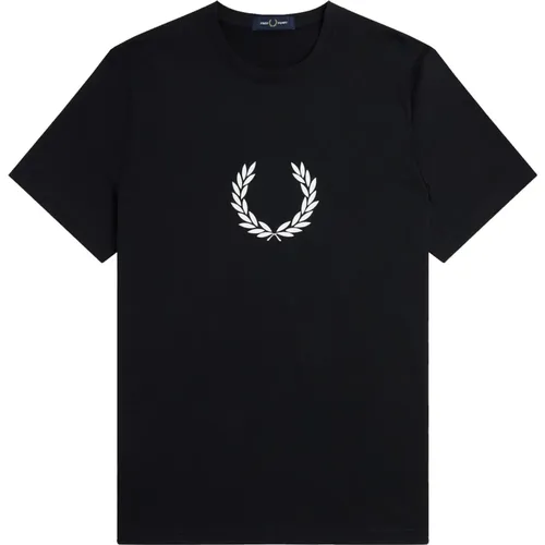 Laurel Wreath Graphic T-Shirt , male, Sizes: M, 2XL, XL - Fred Perry - Modalova