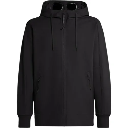 Diagonal Texturierte Goggle Hoodie , Herren, Größe: 2XL - C.P. Company - Modalova