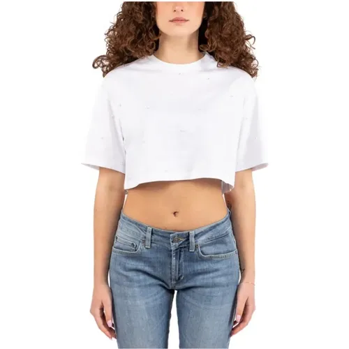Damen T-Shirt , Damen, Größe: XS - Dondup - Modalova