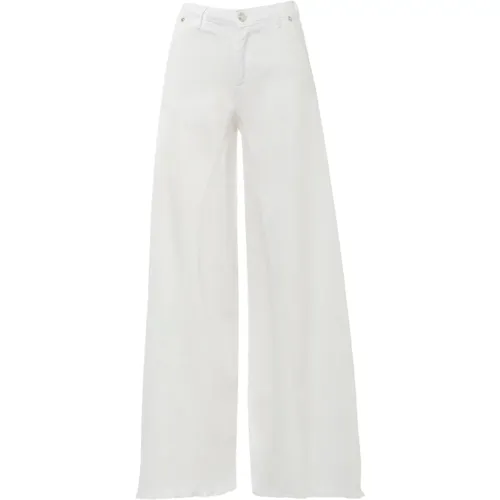 Weite Jeans mit schiefem Saum , Damen, Größe: W26 - Silvian Heach - Modalova