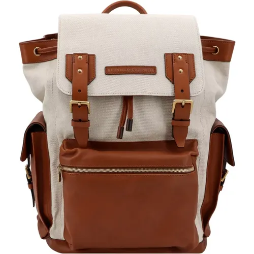 Men's Bags Bucket Bag & Backpack Ss24 , male, Sizes: ONE SIZE - BRUNELLO CUCINELLI - Modalova