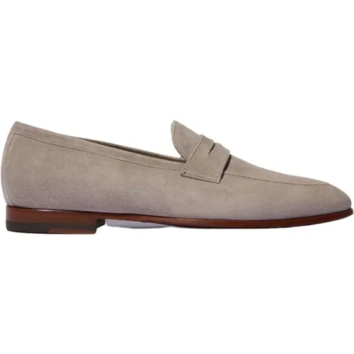 Taupe Penny Loafers , Herren, Größe: 40 1/2 EU - Scarosso - Modalova