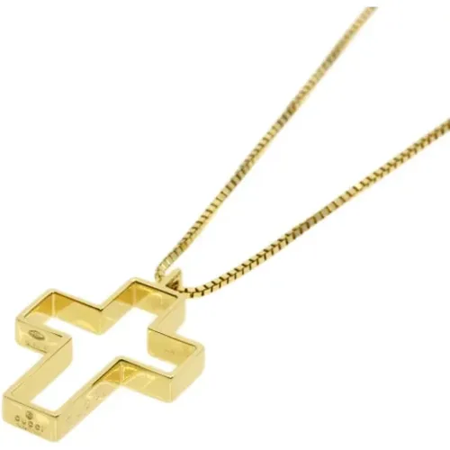 Pre-owned Gold necklaces , female, Sizes: ONE SIZE - Gucci Vintage - Modalova