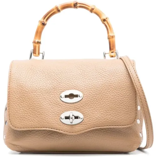 Leather Stud Embellished Bag , female, Sizes: ONE SIZE - Zanellato - Modalova