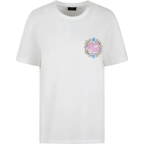 Embroidery T-Shirt , female, Sizes: S, M, XS - ETRO - Modalova