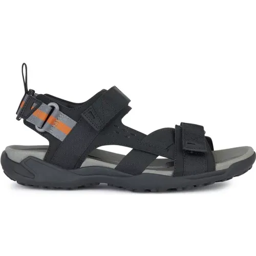 Flat Grip Sandals for Men , male, Sizes: 9 UK, 10 UK - Geox - Modalova